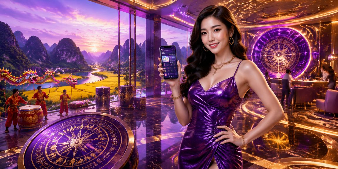 Khung cảnh đêm tại Ninh Bình với người dùng theo dõi kèo thể thao trên thiết bị di động